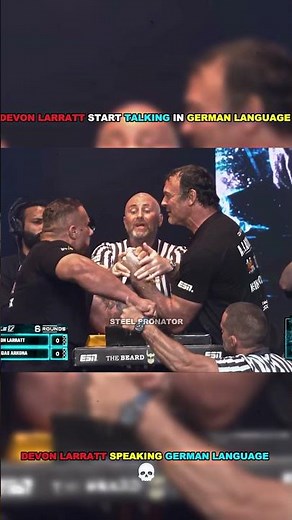 Devon Larratt Started To Talk In German Language In Mid-Match #armwrestling #devonlarrat#armwrestler