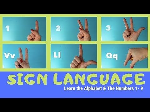 Learn Sign Language Alphabet and Numbers 1-9 - ASL Alphabet for Kids