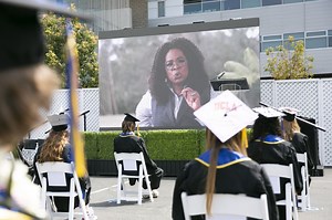 Oprah Winfrey delivers address for inaugural Geffen Academy at UCLA commencement