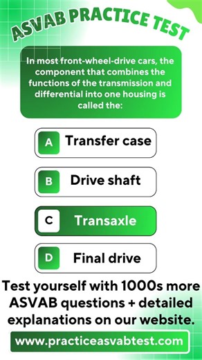 ASVAB Practice Test: Automotive Information MCQs | Auto & Shop Practice Questions