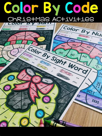 48 Sight Word Color by Code Worksheets – Printable Learning Pages (PDF) - Etsy Canada