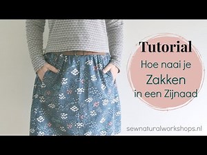 Tutorial: Zakken naaien in de zijnaad van je rok of broek