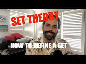 SET THEORY EXPLAINED: how to define a set | notation + definitions