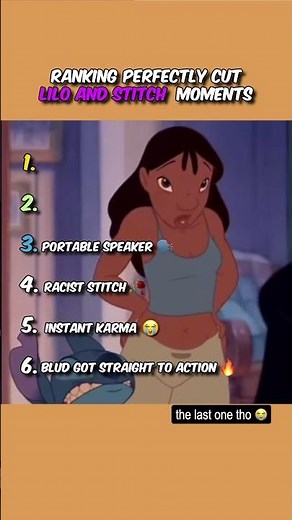 Ranking Lilo and Stitch Moments 😭