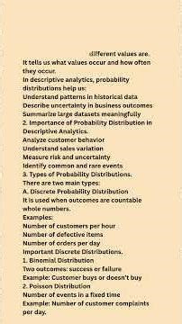 Unit III. 16. Probability Distribution#Business Analytics#Dr.M.Wilson