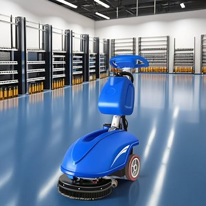 [Hot Item] Commercial Electric Floor Scrubber Walk-Behind Push Type Small Sweeper for Construction and Printing Shops for Hotels Offices