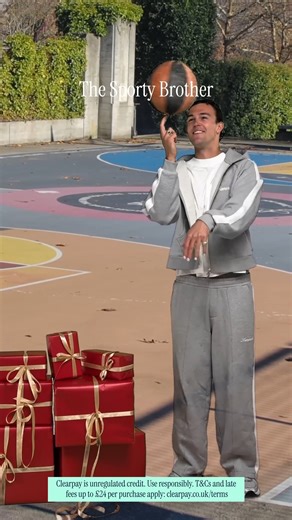 Clearpay on Instagram: "Sporting gear is always a win for the brother who has everything! Clearpay is unregulated credit. Use responsibly. T&Cs and late fees up to £24 per purchase apply: www.clearpay.co.uk/terms"