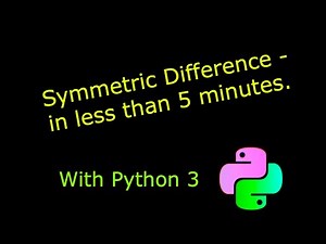 Python 3 - What exactly is Symmetric Difference?