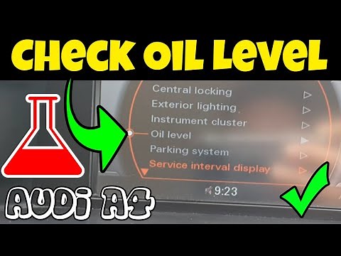 Audi A4 2012 - 2016: How to Check Your Oil Level - A Simple Guide