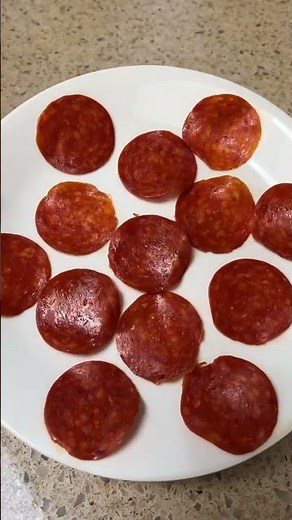 2 ingredient pepperoni cheese bites! 🍕