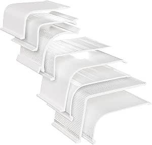 KASTLITE Under Cabinet Light Cover Replacement Sample Pack | 2" White Acrylic Undercabinet Lens Diffuser | All 8 Shapes Included for Fit Testing