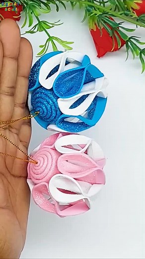 15K views · 164 reactions | Amazing Christmas Ball Ornaments Making Very Easy Tutorial at Home #handmade #fblifestyle #merrychristmas | Origami Art & Crafts | Facebook