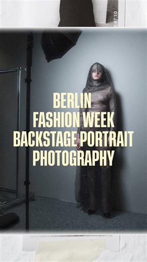 Berlin Fashion Week Backstage Portrait Photography