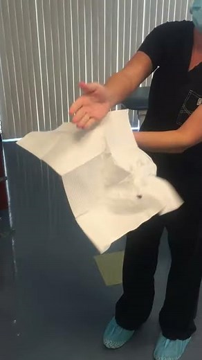 Surgical scrub hand drying