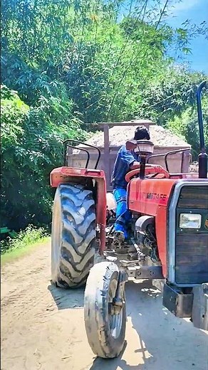 driving test tafe tractor trolley fully loaded #tractor #driver