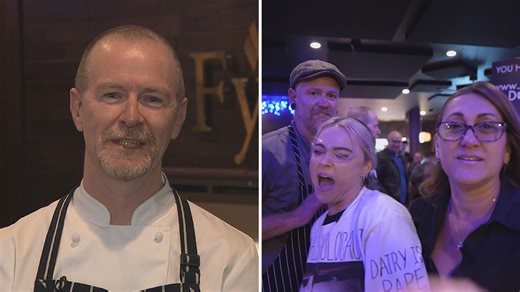 Chef hits back after vegan protest