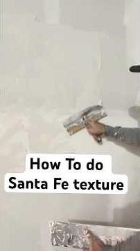 How to do Santa Fe Texture. #texture #taper #construction #walltexture
