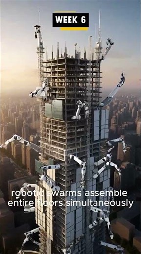 The Future of Construction | 100s of AI Robots & Drones Building Skyscrapers
