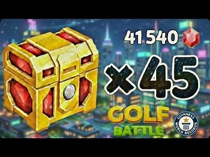 Opening 45 VIP Crates 😱 | 41,540 Gems Spent 💎 Biggest Upgrade Ever! #golfbattle # shorts #golf