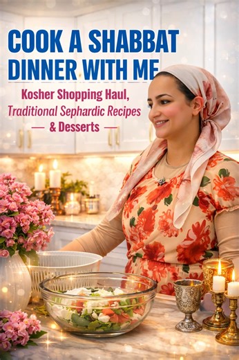 Cook a Shabbat Dinner With Me | Sephardic Recipes, Kosher Grocery Haul & Shabbat Desserts Ever wondered what it’s like to prep for a full Shabbat dinner from start to finish? In this video, I’m taking you behind the scenes of my weekly kosher grocery haul, and walking you through how I prepare a beautiful and traditional Sephardic Bukharian Shabbat dinner — complete with vibrant salads, dips, the famous Bukharian Halte baksh, Halte Svo and decadent Shabbat desserts. Whether you're Jewish, curiou