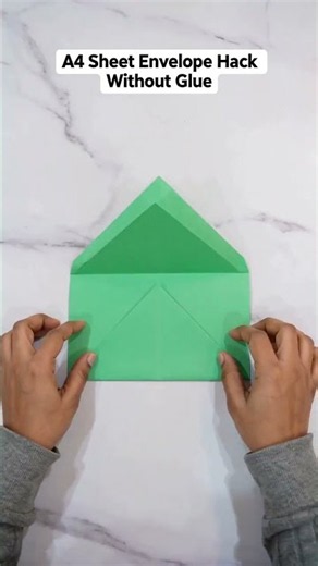 Need an envelope? Try this glue-free paper hack!
