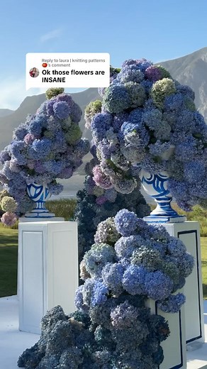 Stunning Blue Hydrangea Floral Installations