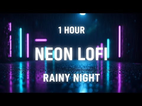 Neon Drift Rain | 1 Hour Lofi Mix for Rainy Night Study
