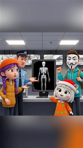 When My Brother Thought the Scanner Was a Door 😆📠#subscribe #animation #kitten #funny