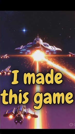I MADE A SPACE SHOOTER GAME FROM SCRATCH🚀| #gamedevelopment #shorts