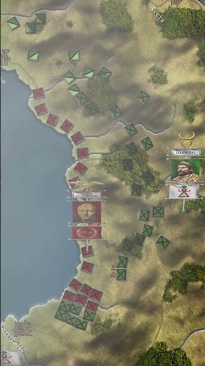 This is how the Roman army fell into an ambush at Lake Trasimene