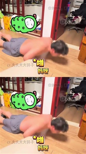 This is the first time I've seen someone do push-ups using their own belly to bounce back up (cr:...