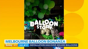 11K views · 63 reactions | The Balloon story display is built with a whopping 400,000 balloons and to tell us more, we're joined by Balloon expert Jeremy Johnston. #9Today | WATCH LIVE 5.30am | TODAY | Facebook