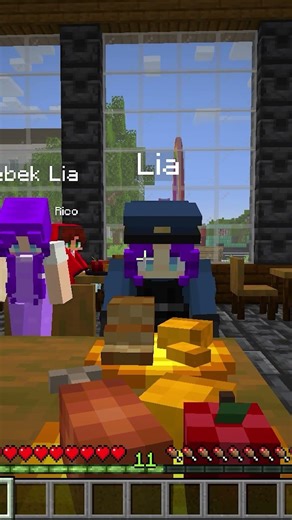 bebek lia şef oldu #minecraft #oyun #gaming