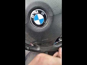 2011 BMW 535i steering wheel airbag removal