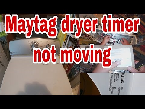 How to Fix Maytag Dryer Not Stopping When Supposed to | Dryer Timer Not Moving | Model MEDC300XW1