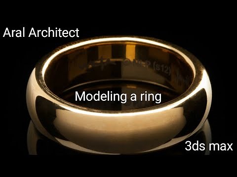 3ds max tutorial : How to model a ring #design #tutorial #3dsmax #architecture #ring