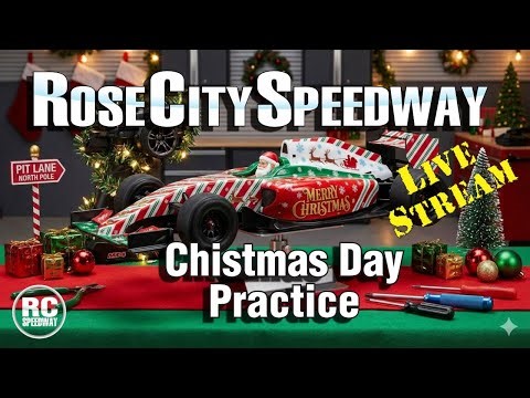 Christmas Day Indoor On-Road Carpet Practice | Rose City Speedway Live Stream | Welland, ON, CA