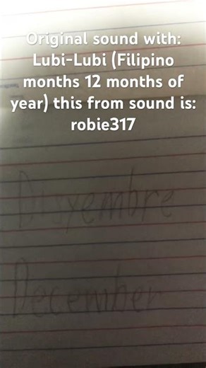 Lubi - Lubi song (Filipino months of 12 year) this sound from: robie317 #awitingbayan #Lubi-Lubi