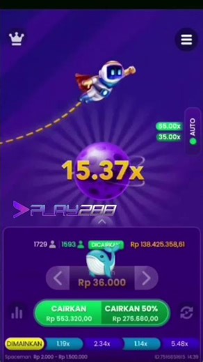 CARA MAIN SPACEMAN UNTUK PEMULA |PLAY288| TUTORIAL CARA MAIN SLOT SPACEMAN PASTI MENANG