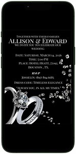 Canva Editable PDF wedding invitation template. | Hotmart