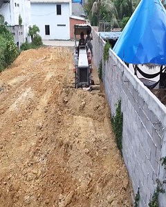 Land Filling in Progress Using MITSUBISHI Dozer and 5-Ton Dump Truck | Excavator Bulldozer
