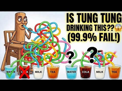 🥤(99% Will Fail!) Puzzle Style: Brain Teaser:What is Tung Tung Drinking? 🧠🤯 Simple&Catchy: Tung Tung