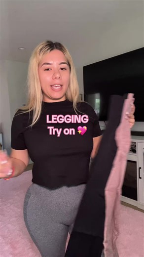 Stylish High-Waisted Leggings Try-On for Workout Enthusiasts