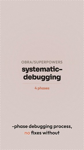 💻 45K Devs Use Systematic Debugging — AI Coding Agent Skill #Shorts