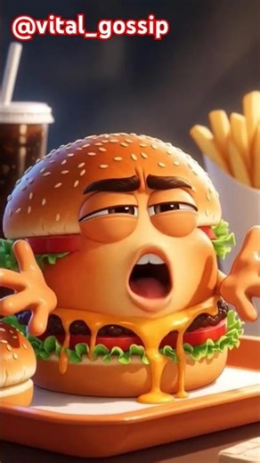 Burger🍔, Fries🍟 & Soda🥤 Talking 😂 | Funny Pixar Style Food Animation