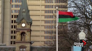 Pan African flag raising ceremony in Halifax