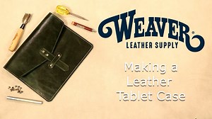 66 reactions · 4 comments | In this video, Chuck shows us how to make a leather tablet case that will be the star of your next business meeting! Chuck uses our beautiful Western Crunch Water Buffalo Leather in emerald green for a classy look that stands out. For a full list of supplies and the pattern used in this video, visit https://www.weaverleathersupply.com/collections/making-a-leather-tablet-case | Weaver Leather Supply | Facebook
