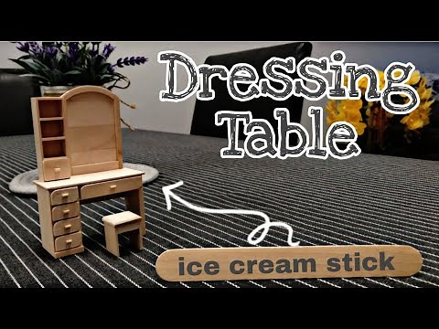 DIY Mini Dressing Table | Wood Stick Craft