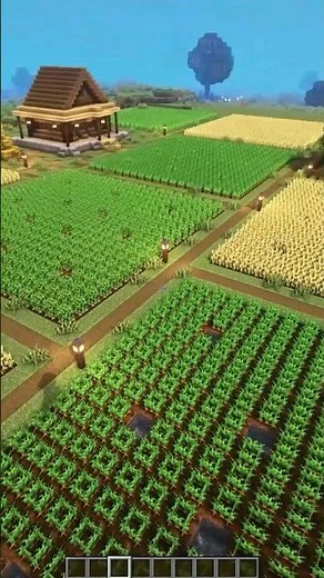 Minecraft Build Ideas: Crop Farm