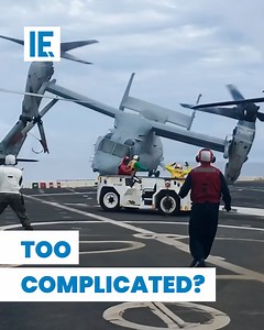 The V-22 Osprey represents a significant technological leap in military aviation, blending the vertical lift capability of helicopters with the speed and range of fixed-wing planes. #engineering | Interesting Engineering